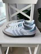 Adidas samba white halo blue