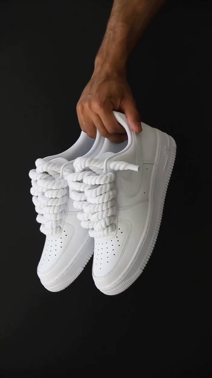 AF1 WHITE ROPELACES