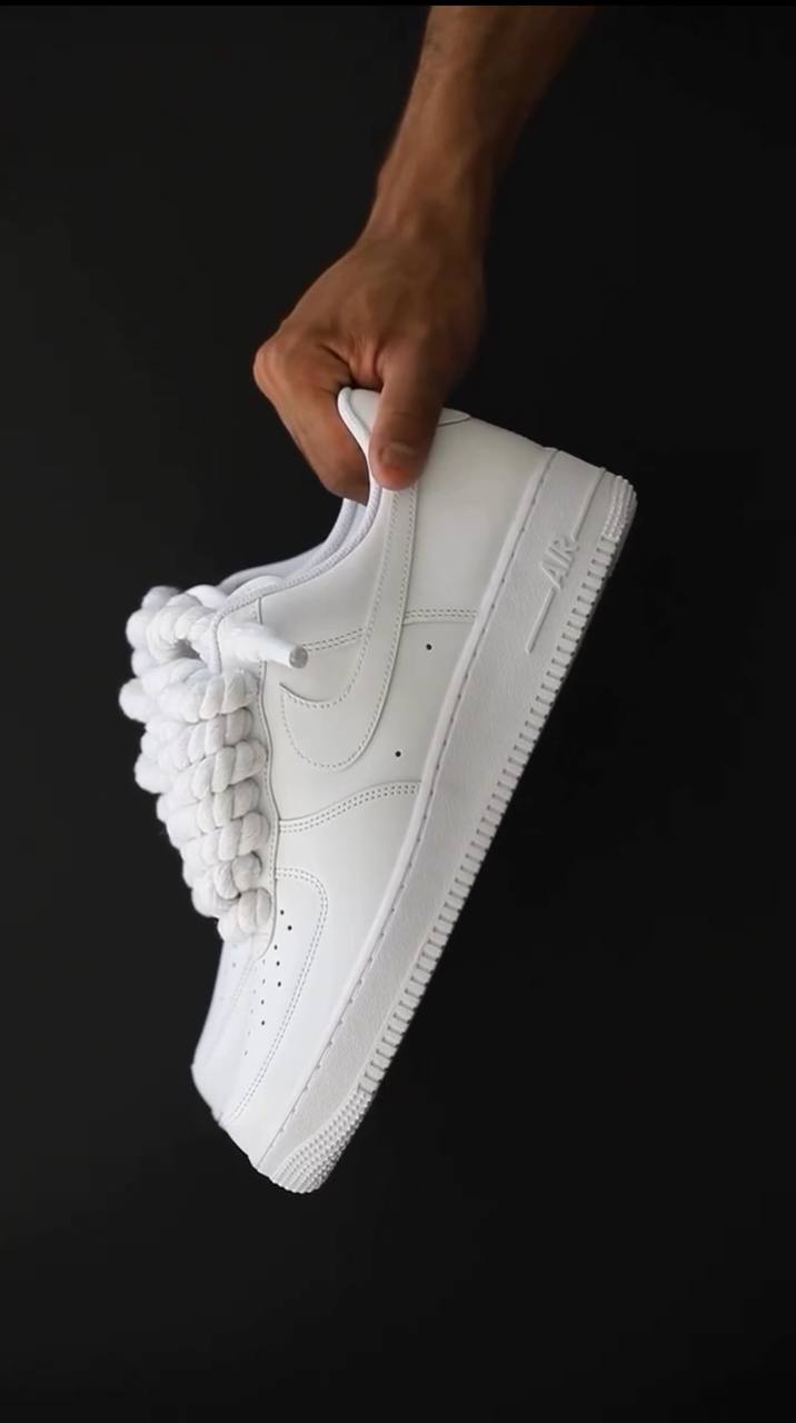 AF1 WHITE ROPELACES